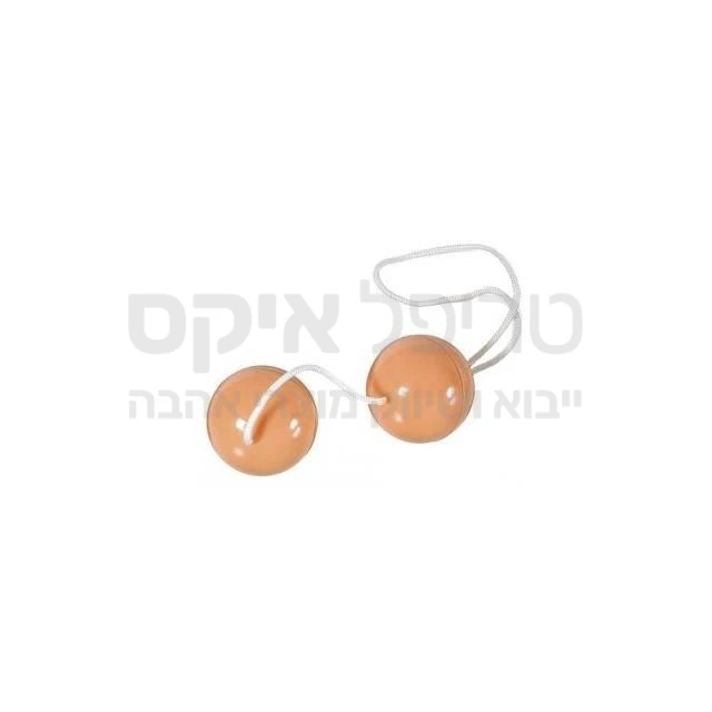 ביצים סיניות להחדרה וגינלית. בעלות 2 כדוריות מתכת. מוסיפות גירוי ועינוג. למוצר זה יתרון ייחודי נוסף-מניעת בריחת שתן, וחיזוק שרירי רצפת האגן. ניתן ללכת עם הביצים-רק להשאיר את המוליך בחוץ.